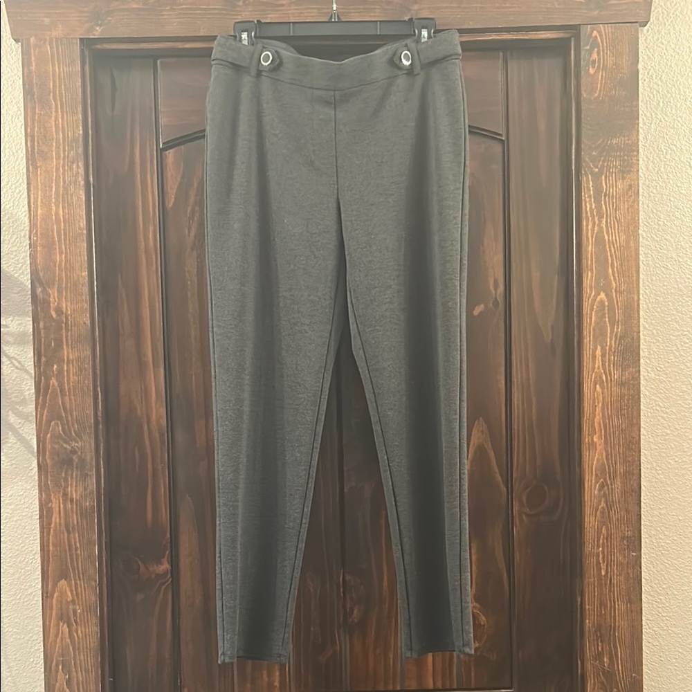 89th & Madison Charcoal Gray Trousers